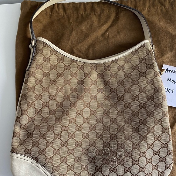 SOLD ๐ Gucci Britt Hobo Medium Bag Cream - Picture 10 of 11